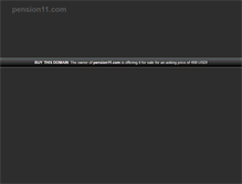 Tablet Screenshot of pension11.com
